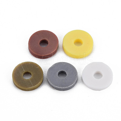 5 Colors Handmade Polymer Clay Beads CLAY-N011-032-25-1