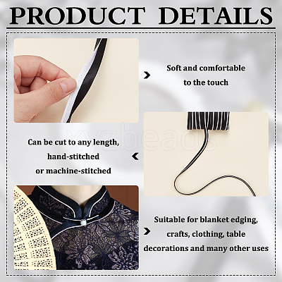 Polyester Satin Piping Ribbon OCOR-WH0091-32C-1