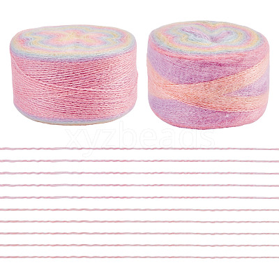 Segment Dyed Knitting Yarn DIY-TAC0033-03I-1