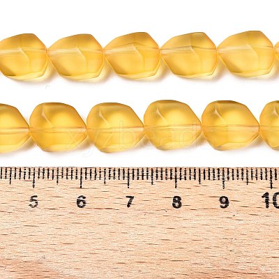 Frosted Glass Beads Strands GLAA-T023-30I-1