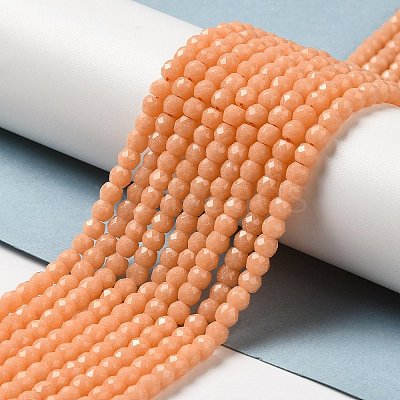 Synthetic Luminous Stone Beads Strands G-C086-01B-11-1