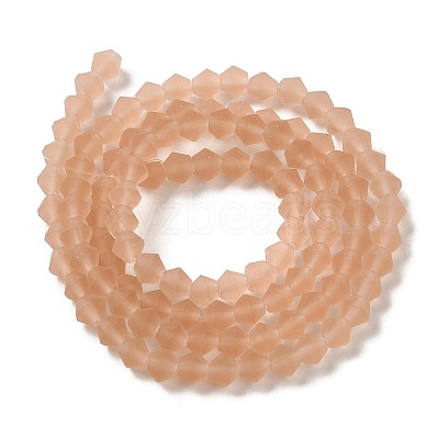Imitate Austrian Crystal Frosted Glass Beads Strands GLAA-F029-TM2mm-B12-1