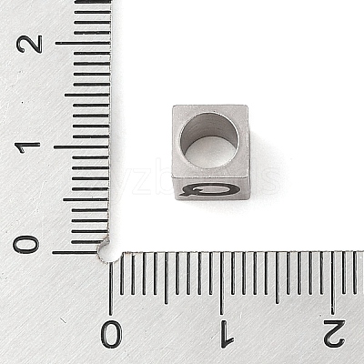 Tarnish Resistant 201 Stainless Steel European Beads STAS-M058-01Q-P-1