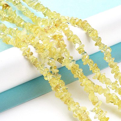 Heated Natural Citrine Beads Strands G-E607-A07-1
