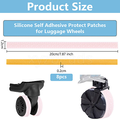 8Pcs Silicone Self Adhesive Protect Patches FIND-WH0148-096B-1