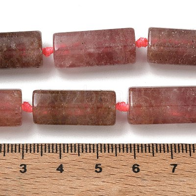 Natural Smrrawberry Quartz Beads Strands GG-CBA086A-03A-02-1