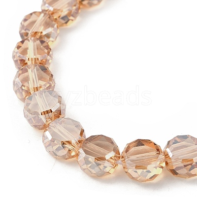 Electroplate Glass Beads Strands EGLA-L045-G-PL01-1
