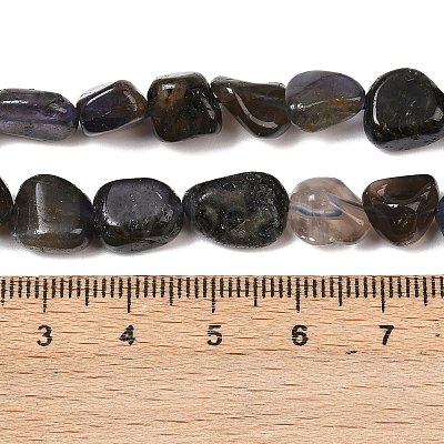 Natural Iolite/Cordierite/Dichroite Beads Strands G-A284-A02-02-1