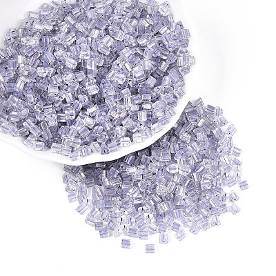 Transparent Inside Colours Glass Seed Beads SEED-T007-13H-1
