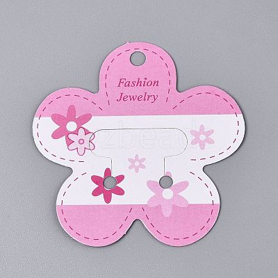 Cardboard Paper Jewelry Display Cards for Hair Ties Storage CDIS-N004-18-1