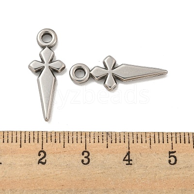 Non-Tarnish 304 Stainless Steel Pendants STAS-O004-06B-P-1