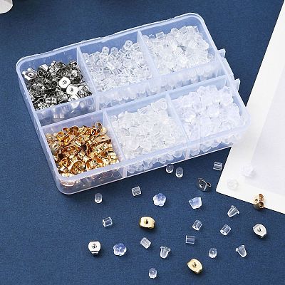 710Pcs 6 Style Ear Backs DIY-FS0005-40-1