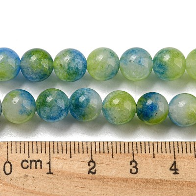 Natural Dyed Yellow Jade Beads Strands G-Q160-A01-01B-1
