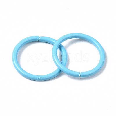 Spray Painted Iron Linking Rings X-IFIN-T017-03-1