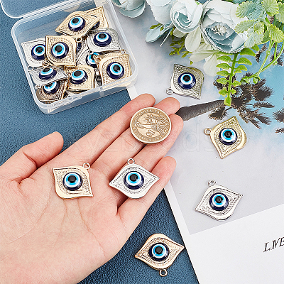 20Pcs 2 Colors Acrylic Pendants FIND-AR0002-36-1