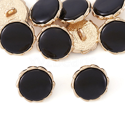 10Pcs Alloy Resin Shank Buttons BUTT-TA0001-36B-1