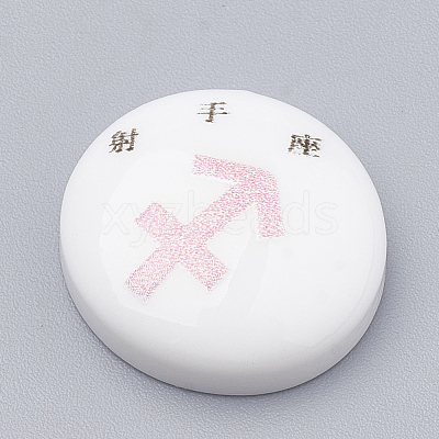 Constellation/Zodiac Sign Resin Cabochons CRES-N010-07L-1