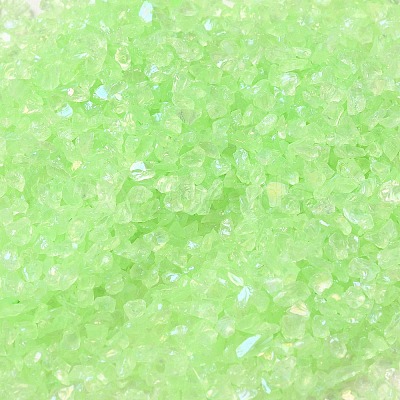 Transparent Electroplate Crushed Glass Craft GLAA-F123-08-1