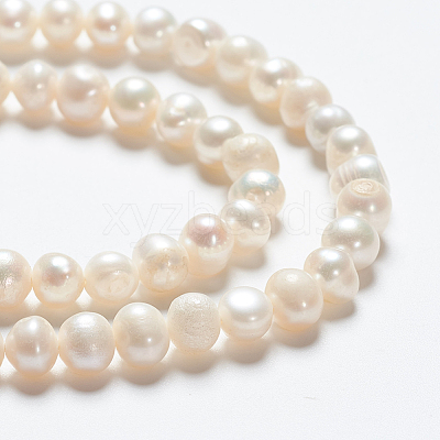 Natural Cultured Freshwater Pearl Beads Strands A23WT011-1