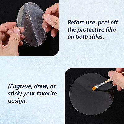 50Pcs Acrylic Sheets AJEW-GL0003-42-1