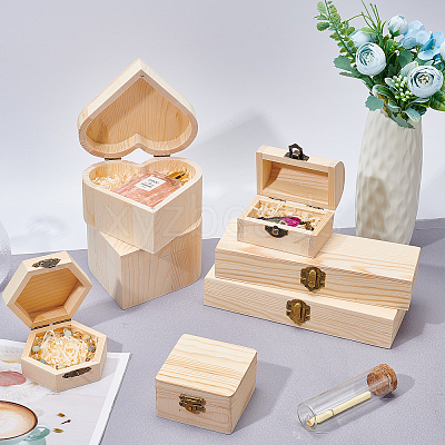 Pine Storage Box WOOD-WH0107-47-1