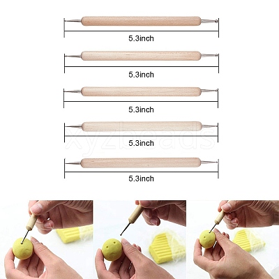 23pcs/set Ceramic Pottery Clay Model Home Craft Art TOOL-BC0007-01-1