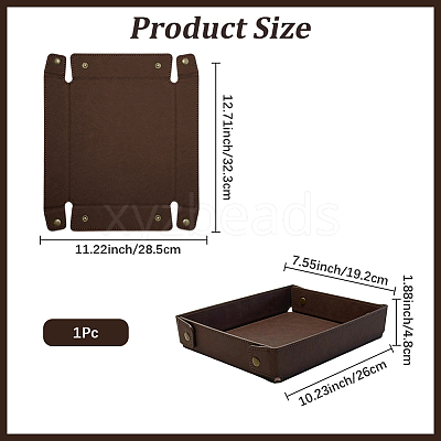 PU Leather Storage Trays ODIS-WH20013-03B-01-1