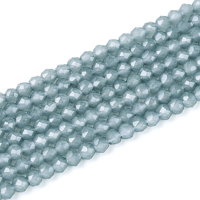 Imitation Jade Glass Beads Strands GLAA-T028-2mm-11K-1