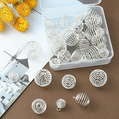 30Pcs 3 Style Iron Wire Pendants IFIN-YW0001-78-1