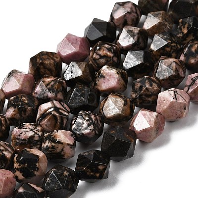 Natural Rhodonite Beads Strands G-Z119-A19-03-1
