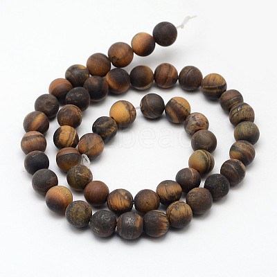 Natural Tiger Eye Beads Strands G-D688-4mm-1