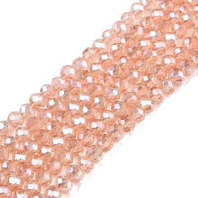 Electroplate Glass Beads Strands EGLA-A044-T2mm-A21-1