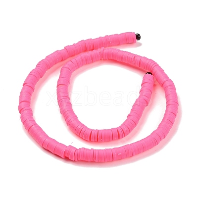 Handmade Polymer Clay Beads Strands CLAY-R089-6mm-Q031-1