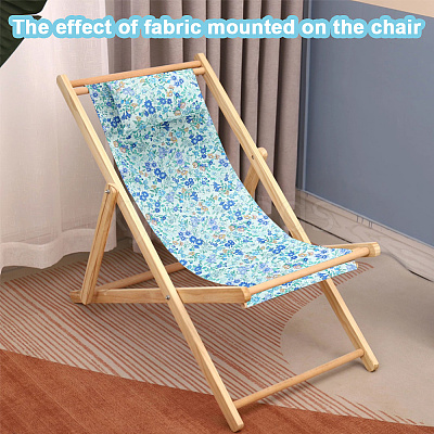 Beach Patio Canvas Cloth Chair Replacement Fabric AJEW-WH20004-31D-01-1