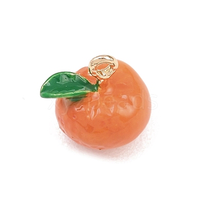 Fruit Alloy Enamel Charms ENAM-P264-02A-G-1
