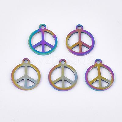 Ion Plating(IP) 304 Stainless Steel Charms STAS-Q201-JN183-1