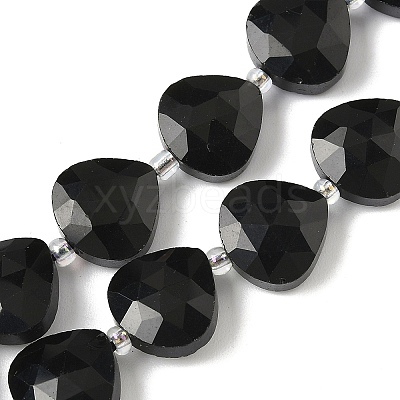 Natural Black Onyx(Dyed & Heated) Beads Strands G-D316-A15-1
