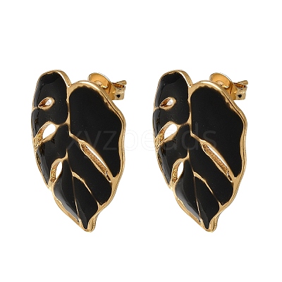 Brass Stud Earrings for Women KK-CBA9D38-05G-03-1