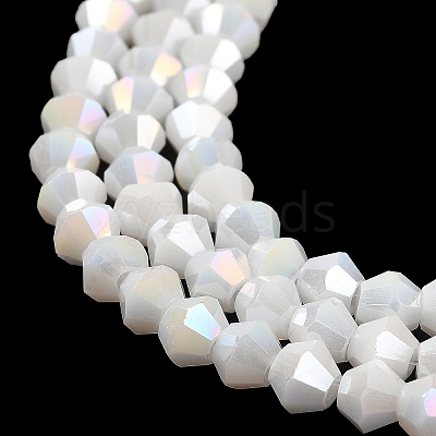 Opaque Solid Color Electroplate Glass Beads Strands LS-GLAA-F029-P4mm-A15-1