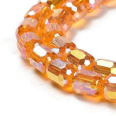 Electroplate Glass Beads Strands EGLA-D030-19D-1