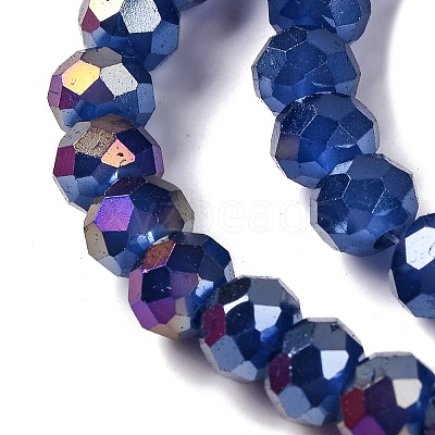 Baking Electroplate Glass Beads Strands X1-DGLA-A039-J8mm-B04-1