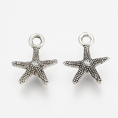 Tibetan Style Alloy Pendants TIBEP-S317-16AS-RS-1