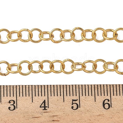 3.28 Feet Ion Plating(IP) 304 Stainless Steel Rolo Chains X-CHS-H007-31G-1