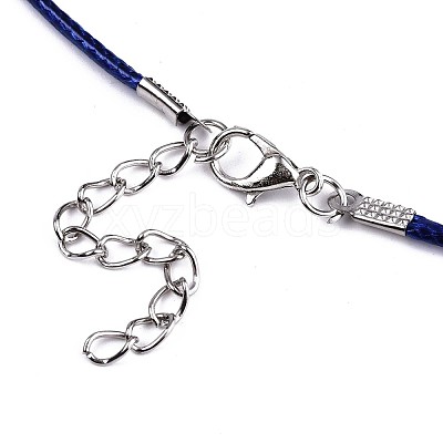 Waxed Cotton Cord Necklace Making MAK-S034-017-1