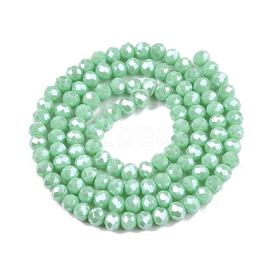 Electroplate Glass Beads Strands EGLA-A044-P4mm-A14-1