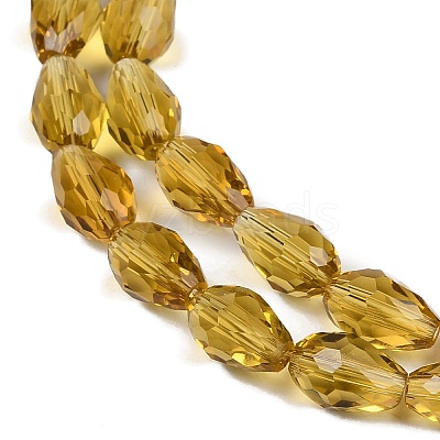 Transparent Glass Beads Strands X-EGLA-N013-T10mm-D08-1