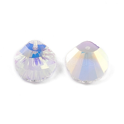 Electroplate Glass Pendants GLAA-A008-06C-1