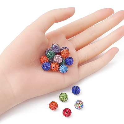 Pave Disco Ball Beads RB-YW0001-10-1