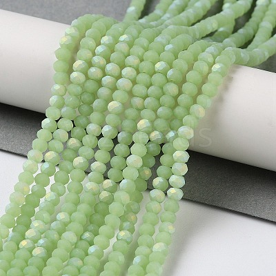 Imitation Jade Glass Beads Strands EGLA-A034-J2mm-MB01-1