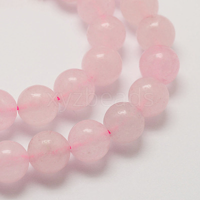 Natural Rose Quartz Bead Strands G-G735-46-4mm-1